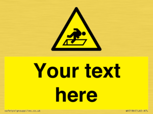 Custom Warning Hatch Sign